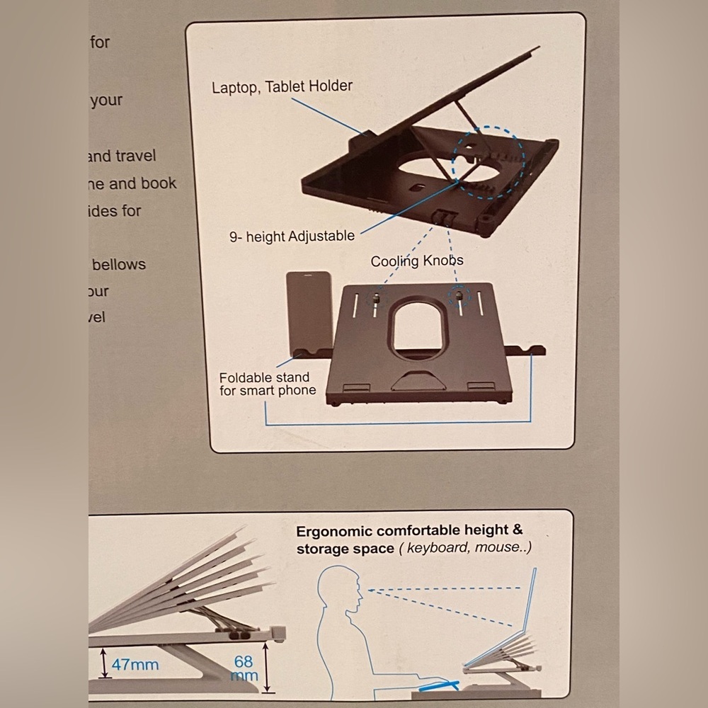 Jelly Comb Ergonomic Laptop Stand new in box - Picture 6 of 8